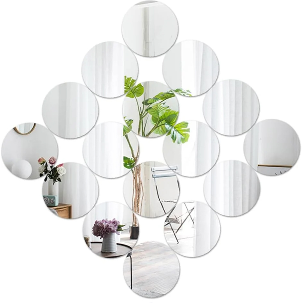 Oglinda decorativa ATRIA, 29.5 x 29.5 cm, transparent