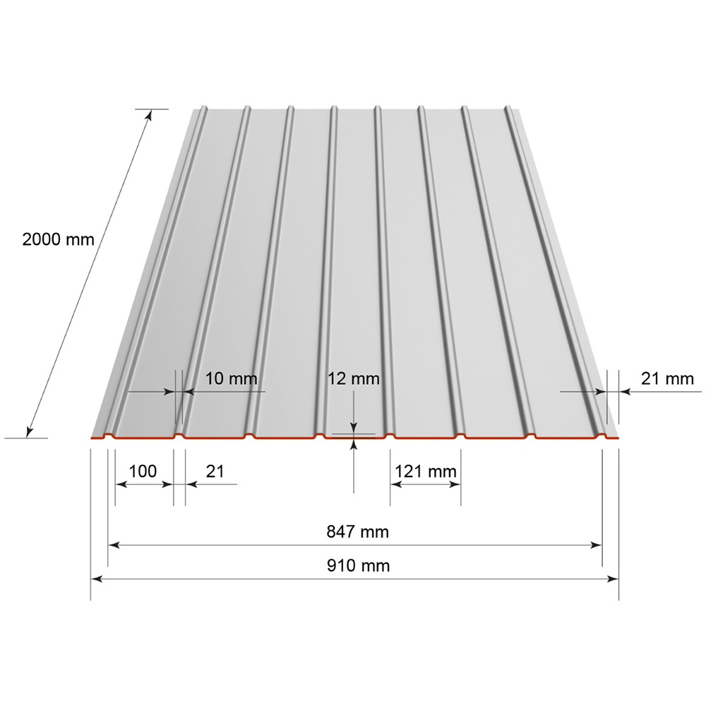 Tabla cutata prevopsita H12, 0.30 mm, maro, 0.91 x 2 m/1.82 mp