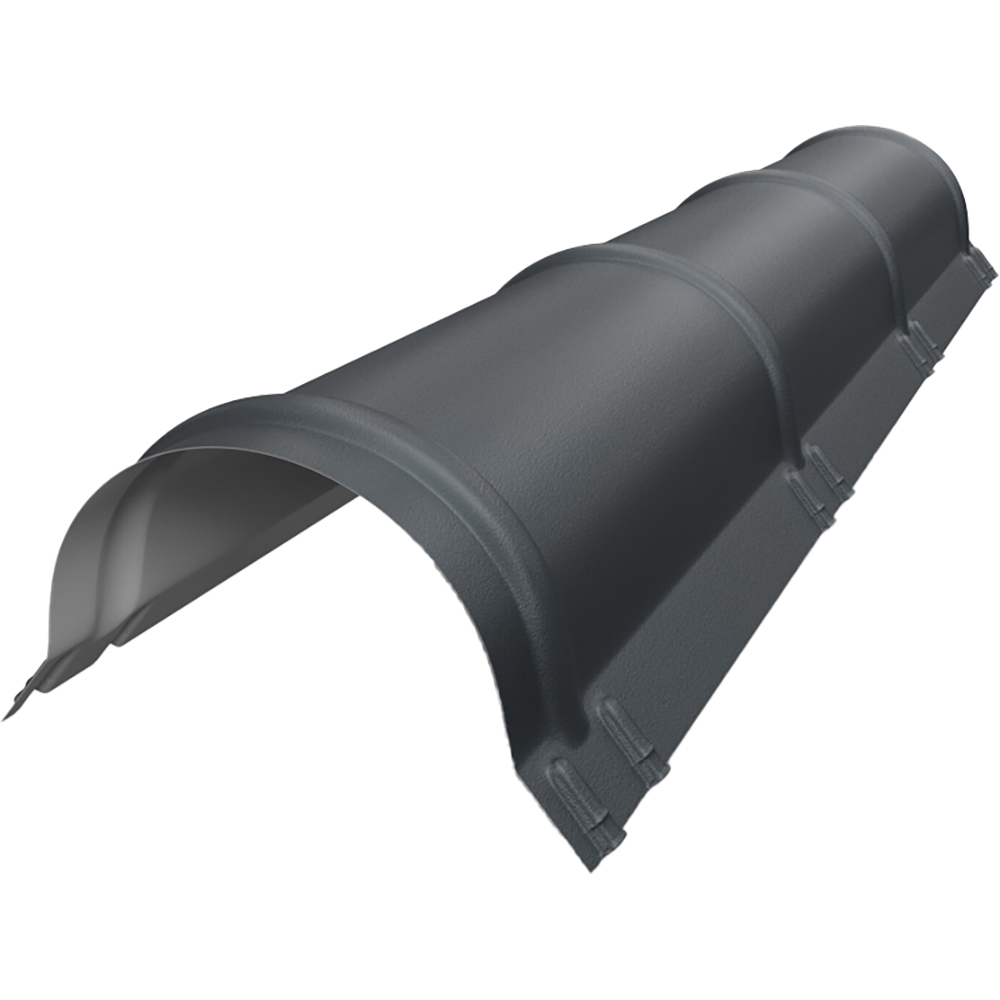 Coama nervurata SMART, 200 x 31.2 cm, grosime 0.4 mm, RAL 7016, gri antracit