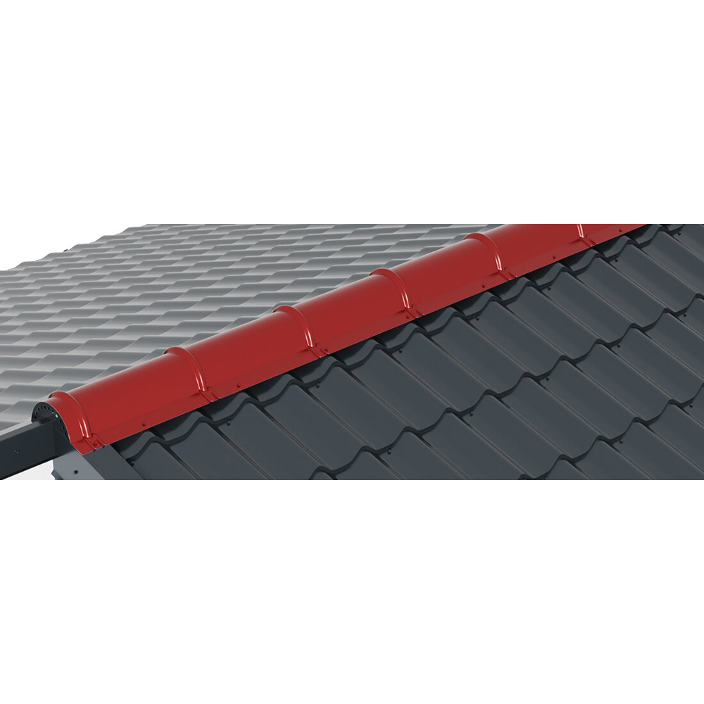 Coama nervurata SMART, 200 x 31.2 cm, grosime 0.4 mm, RAL 7016, gri antracit