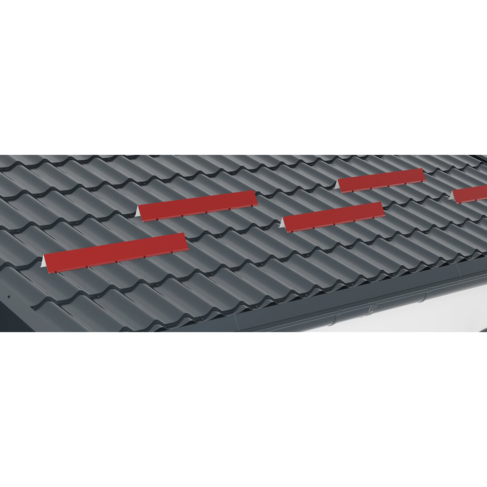 Opritor zapada SMART, 200 x 20.8 cm, grosime 0.4 mm, RAL 9005, negru