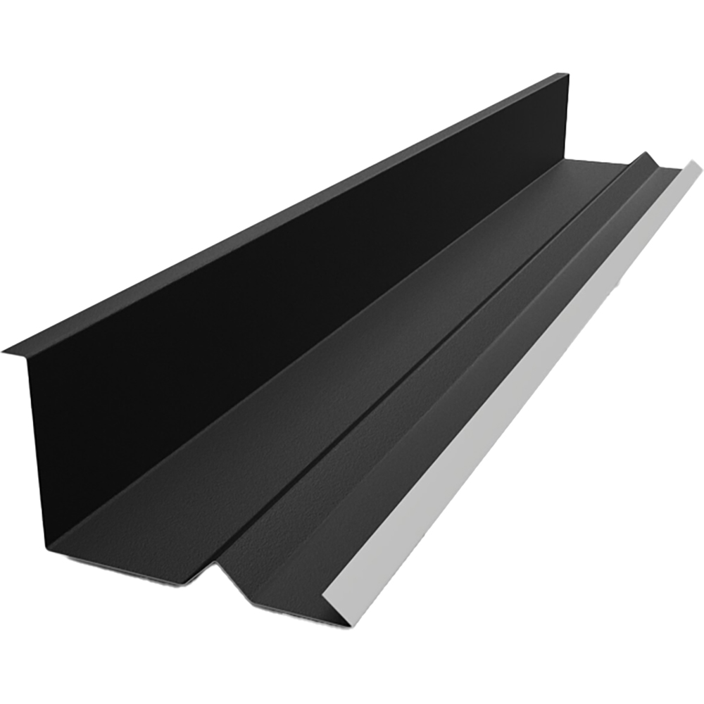 Dolie perete SMART, 200 x 25 cm, grosime 0.4 mm, RAL 9005, negru