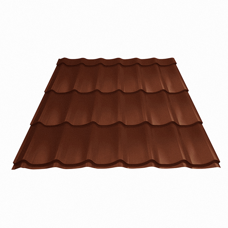 Tigla metalica Smart, maro mat (RAL 8017), 0.45 mm, 220 x 120 cm, 2.64 mp