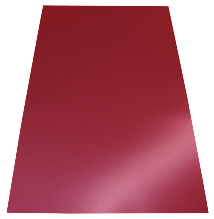 Tabla plana, Rosu, RAL 3011, 0,4 mm x 200 cm x 125 cm  Bravo