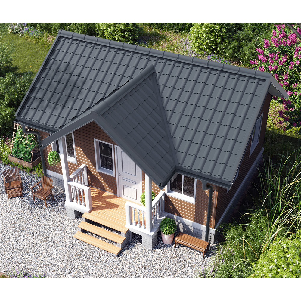 Tigla metalica Smart Mediteran, gri mat (RAL 7016), 0.5 mm