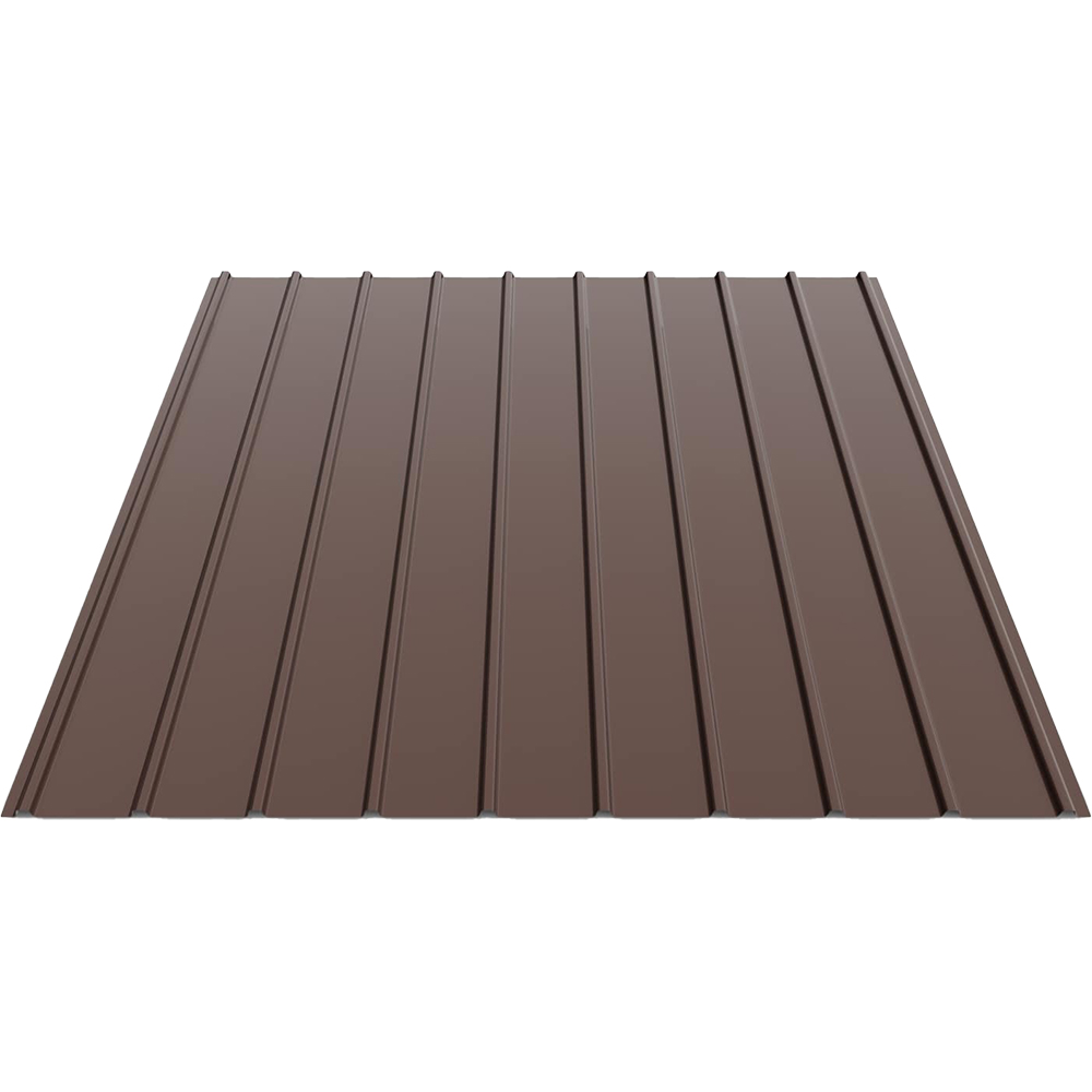Tabla cutata Smart, H12 mm, 150 x 91 cm, 0.25 mm, RAL 8017 maro lucios