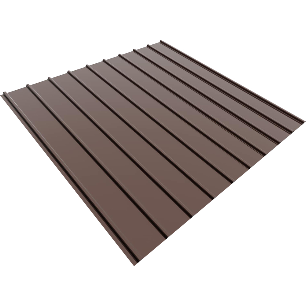 Tabla cutata Smart, H12 mm, 150 x 91 cm, 0.25 mm, RAL 8017 maro lucios