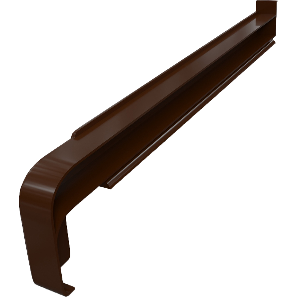 Capac glaf exterior SMART RAL 8003, PVC, 22.5 cm, maro deschis
