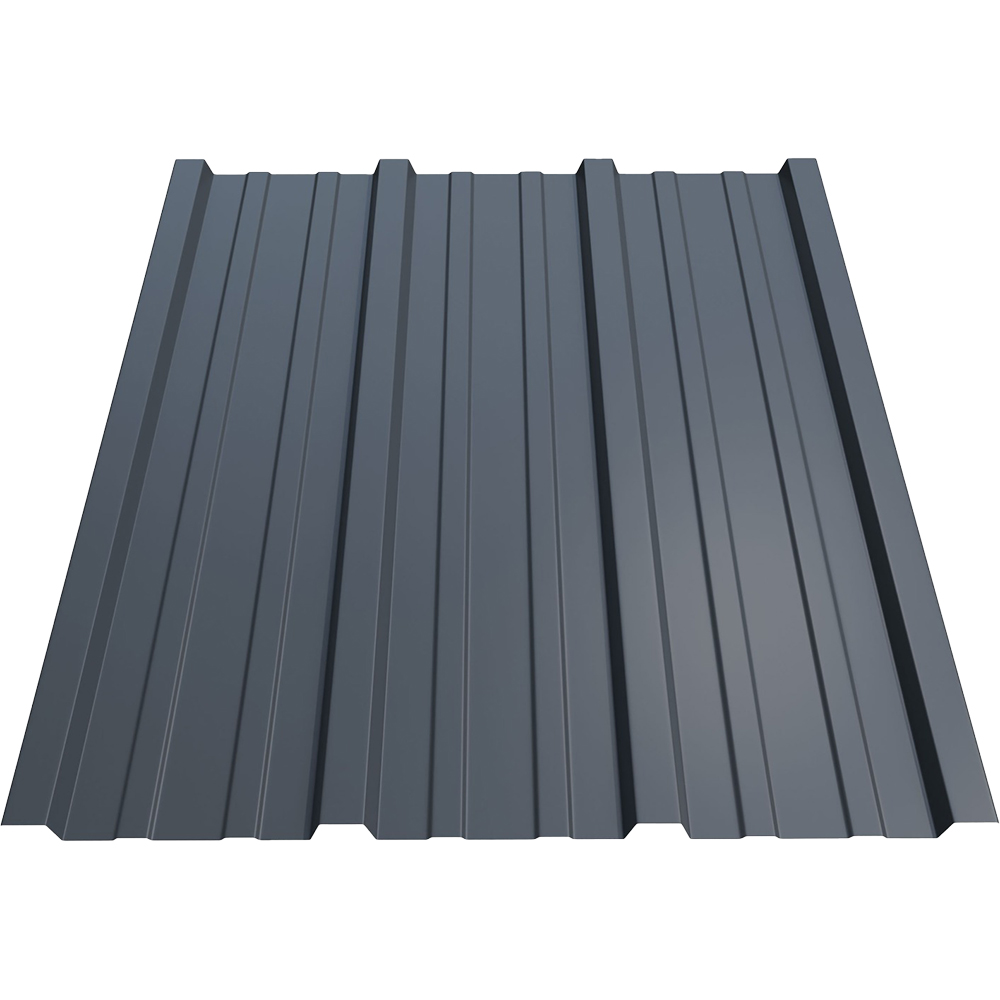 Tabla cutata Bravo, T15, gri lucios, RAL 7016, 200 x 91 cm, grosime 0.25 mm