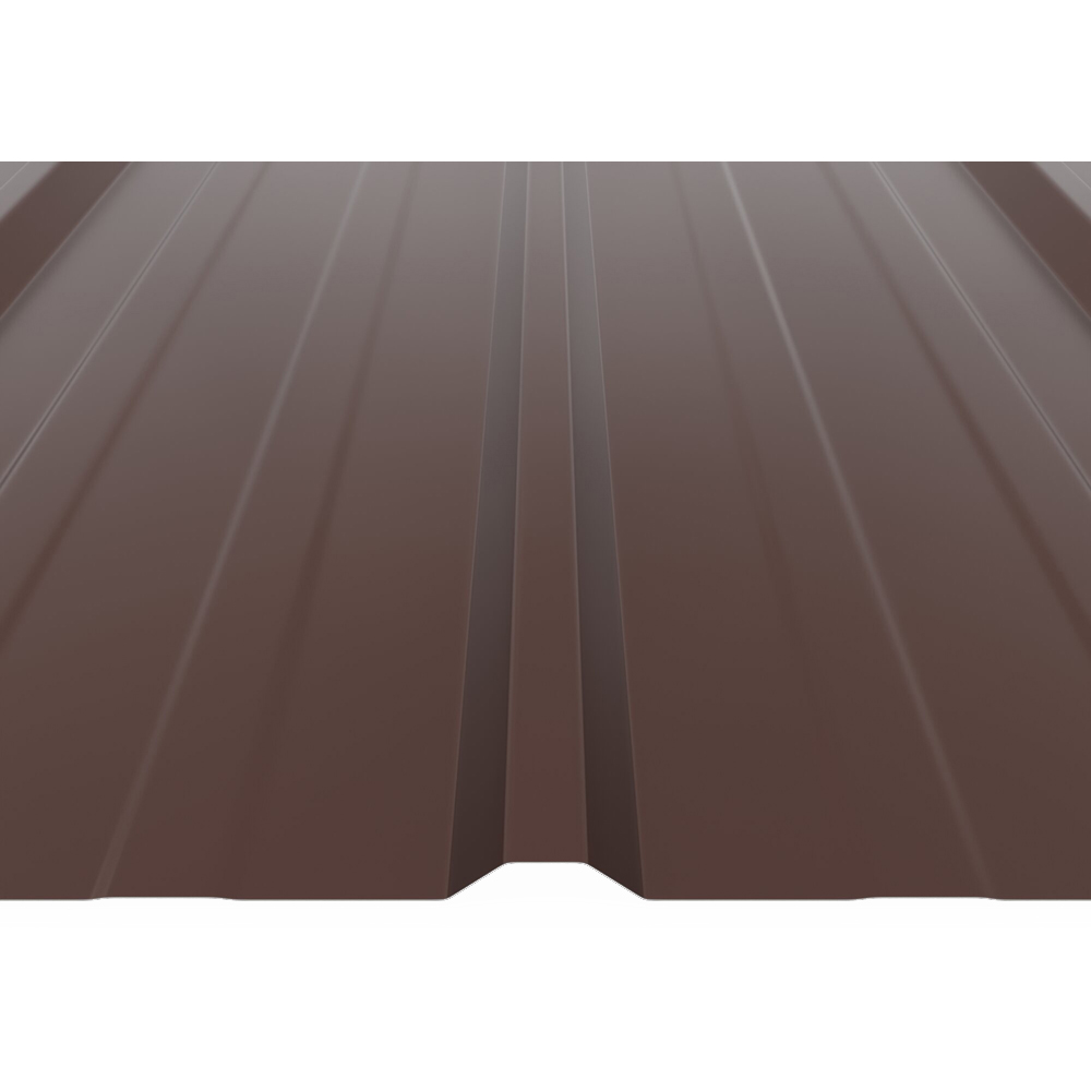 Tabla cutata Bravo, T15, maro lucios, RAL 8017, 200 x 91 cm, grosime 0.25 mm