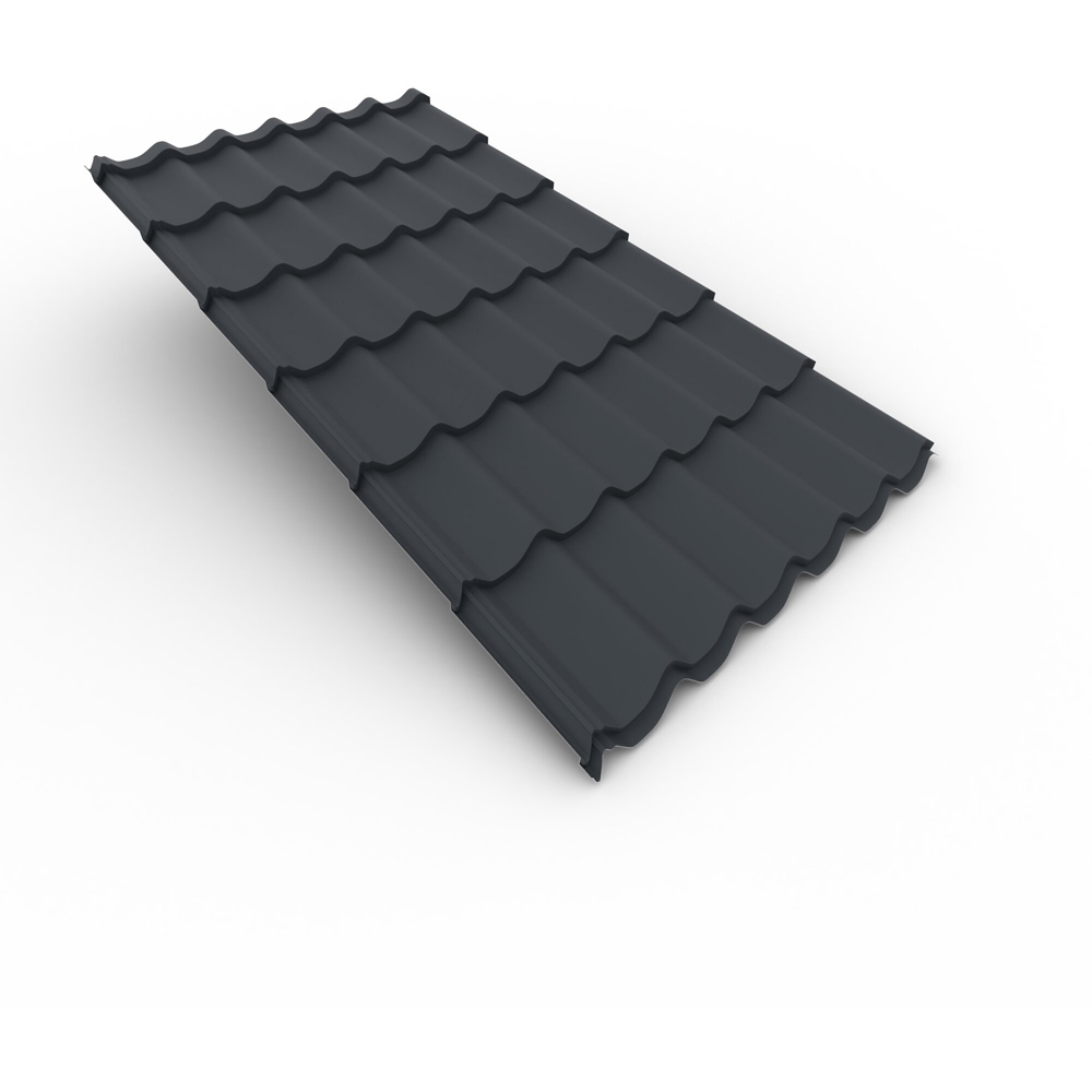 Placa metalica SMART BASIC, gri mat (RAL 7016), 0.35 mm, 1.18 x 2.2 m, 2.60mp