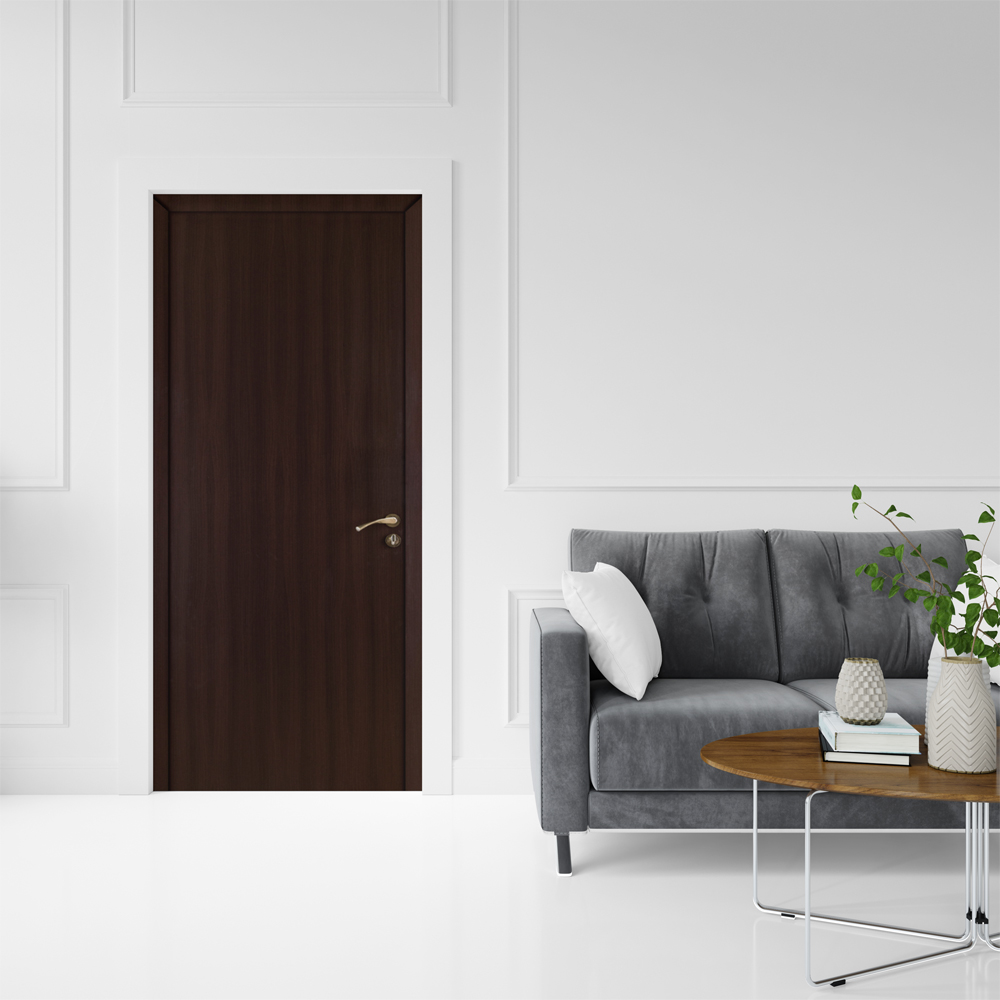 Usa interior OP030, fara geam, reversibila, MDF, 70 x 204 cm, wenge