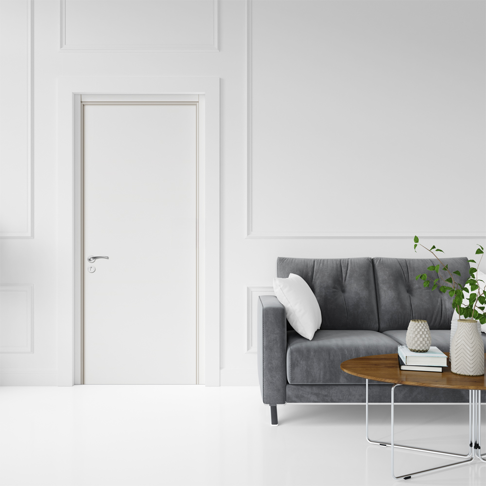 Usa interior OP030, fara geam, reversibila, MDF, 60 x 204 cm, alb