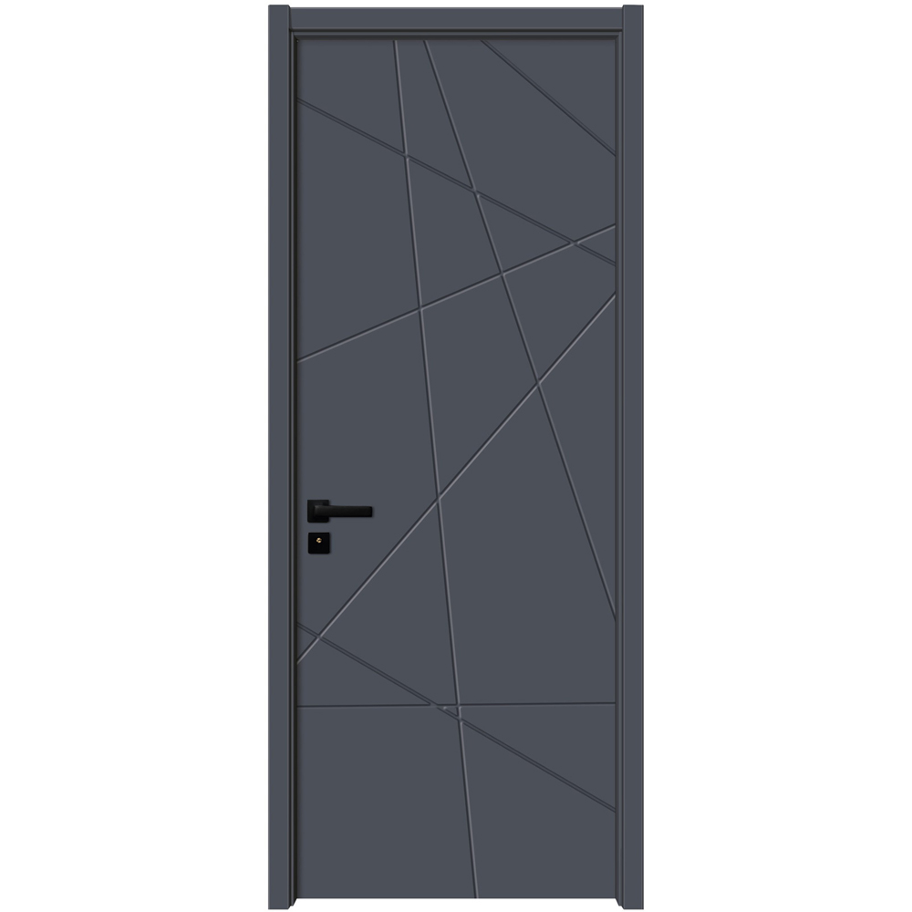 Usa interior KM343, fara geam, reversibila, MDF, 80 x 204 cm, antracit