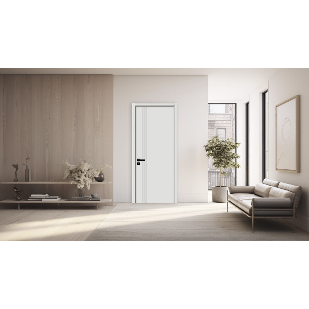 Usa interior KM507, fara geam, reversibila, MDF, 80 x 204 cm, alb