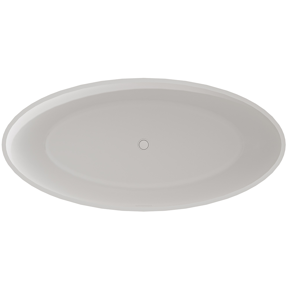 Cada baie freestanding Bella Sidney BSM-220, acril, 170 x 80 x 58 cm, alb