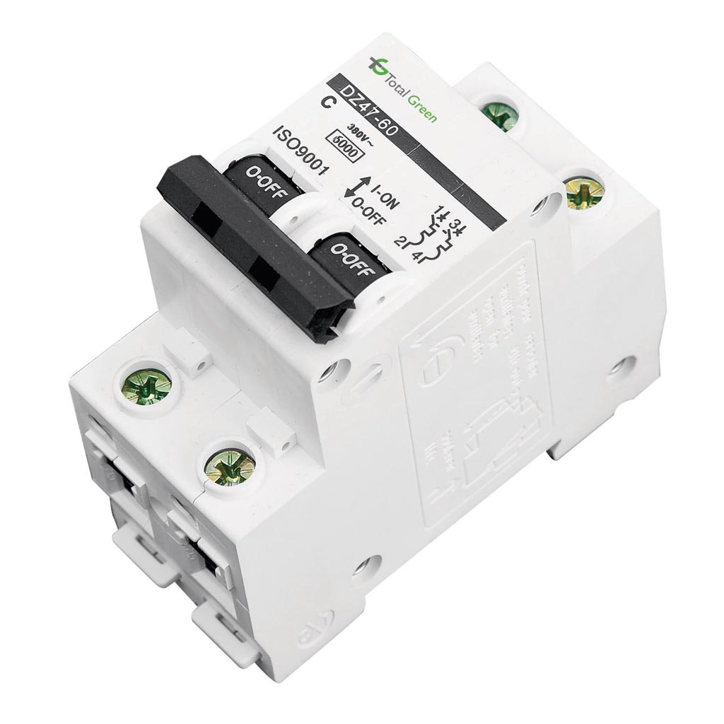 Disjunctor electric bipolar 10 A, 6 kA, 220 - 240 V, 50 - 60 hz Total Green