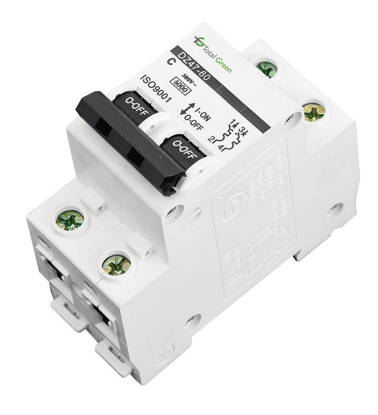 Disjunctor electric bipolar 32 A, 6 kA, 220 - 240 V, 50 - 60 hz Total Green