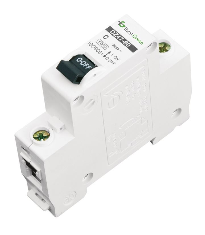 Disjunctor electric monopolar 50 A, 6 kA, 220 - 240 V, 50 - 60 Hz  Total Green