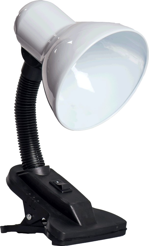 Lampa birou Erste Clip, E27, 60W, negru-alb