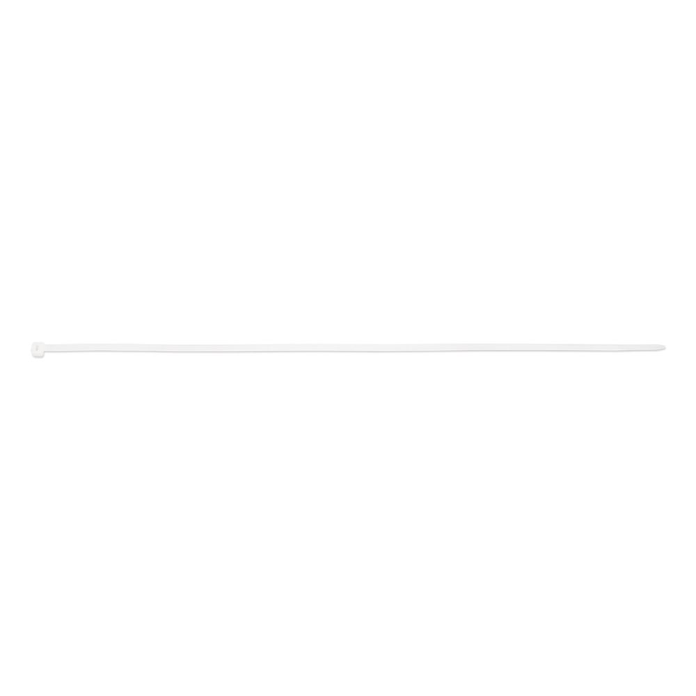 Colier cablu,  300 X 3.6 mm, alb, set