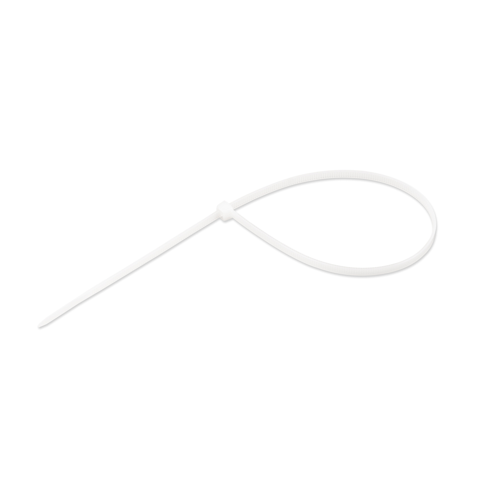 Colier cablu,  300 X 3.6 mm, alb, set