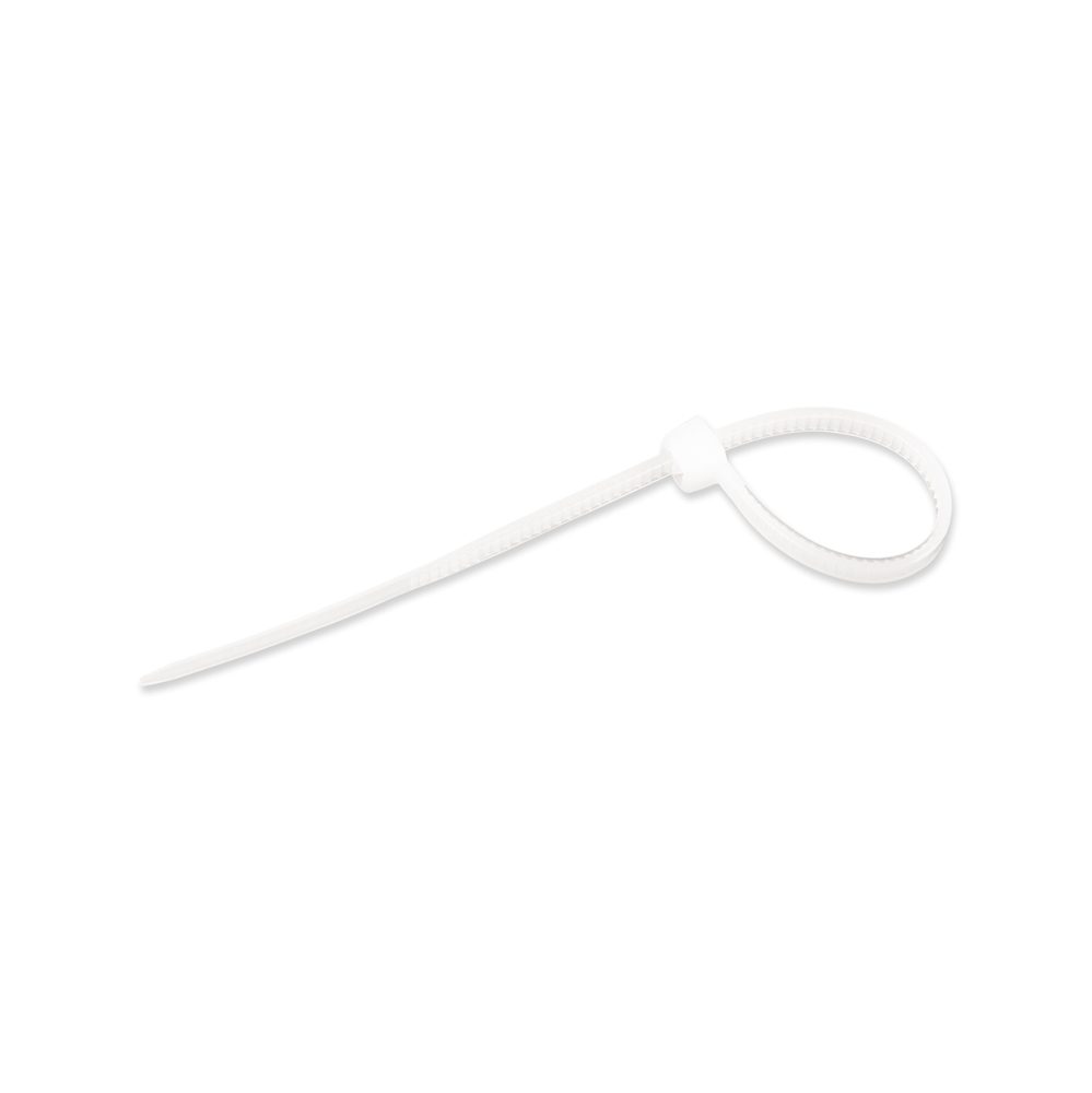 Colier cablu 100 x 2.5 mm, alb, set 100 bucati