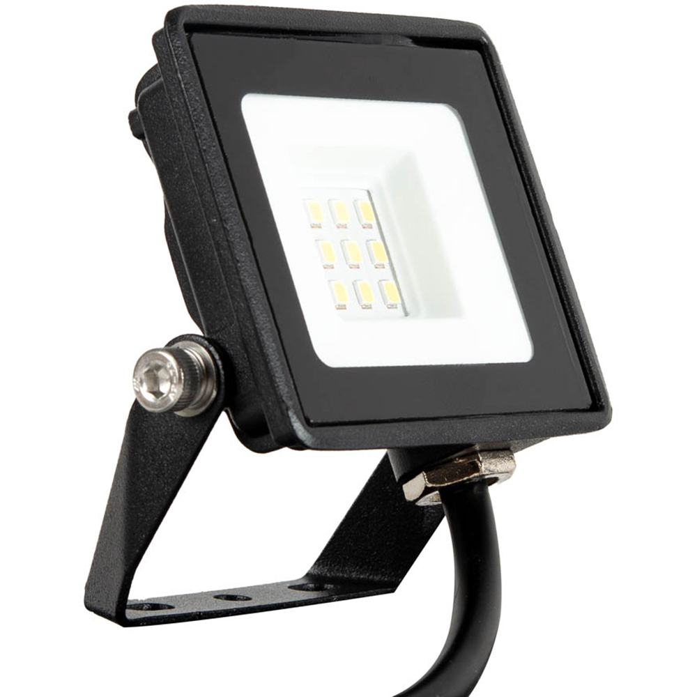 Proiector LED Homelight, 10W, 700lm, 6400K, IP65, negru