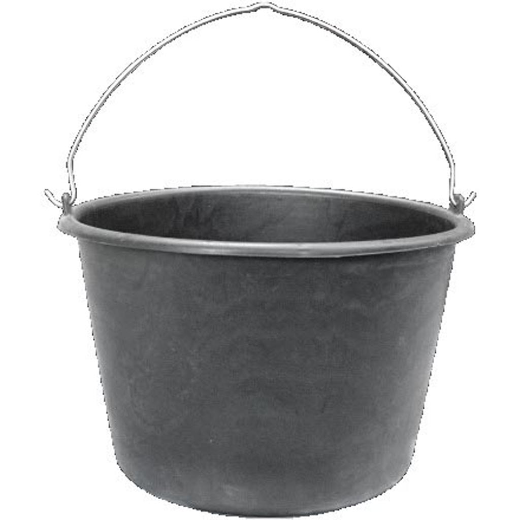 Galeata din plastic, 12 l, negru 