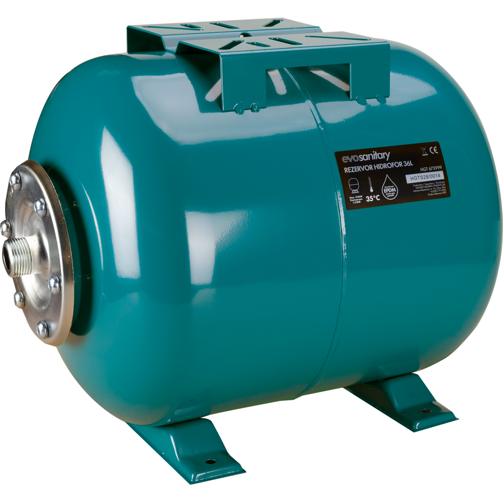 Vas expansiune hidrofor EVOTOOLS, 80 l, 10 bar, otel, turcoaz