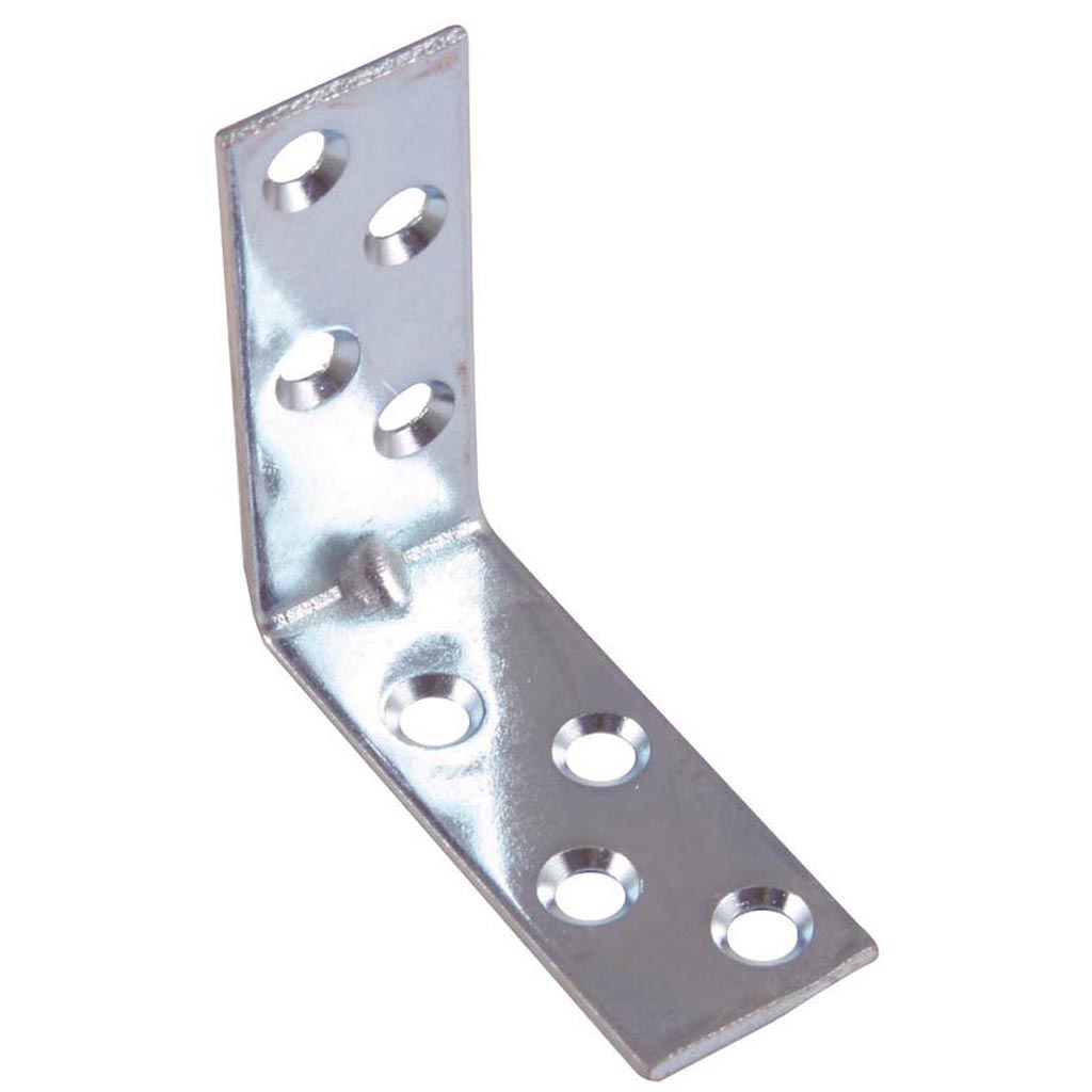 Coltar imbinare tip L SEA, 40 x 40 x 25mm, zincat alb 