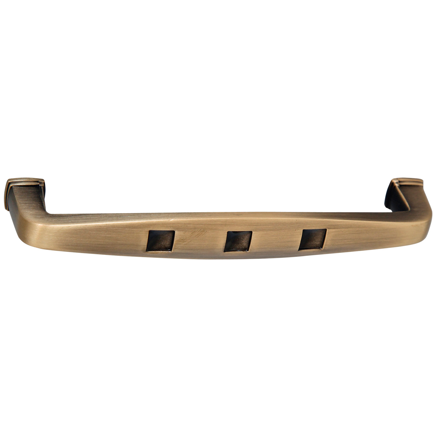 Maner mobila metalic grafiat, filet gaura M4, 128 mm 