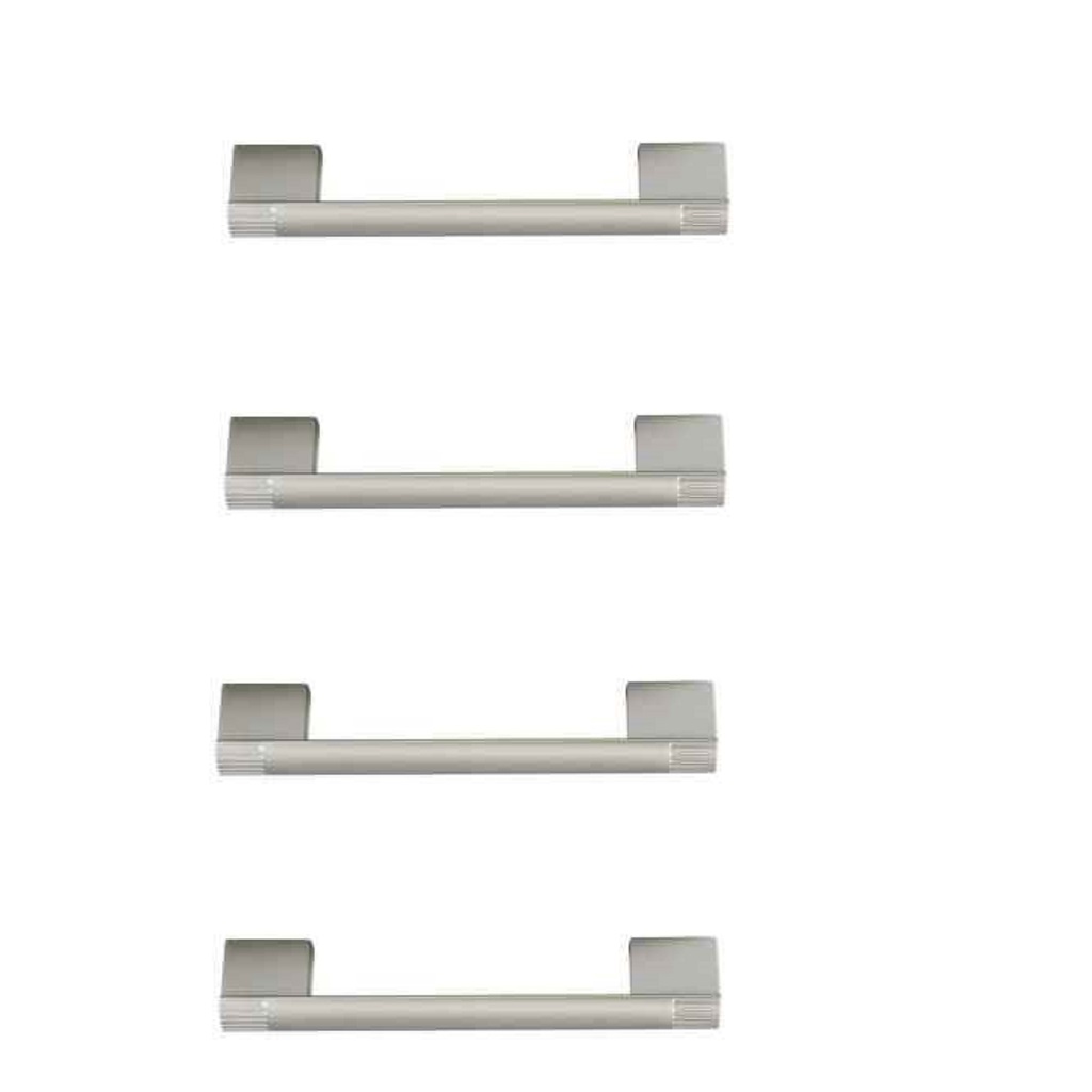 Maner mobila arcada plastic, 96-128 mm crom satinat, 4 bucati 