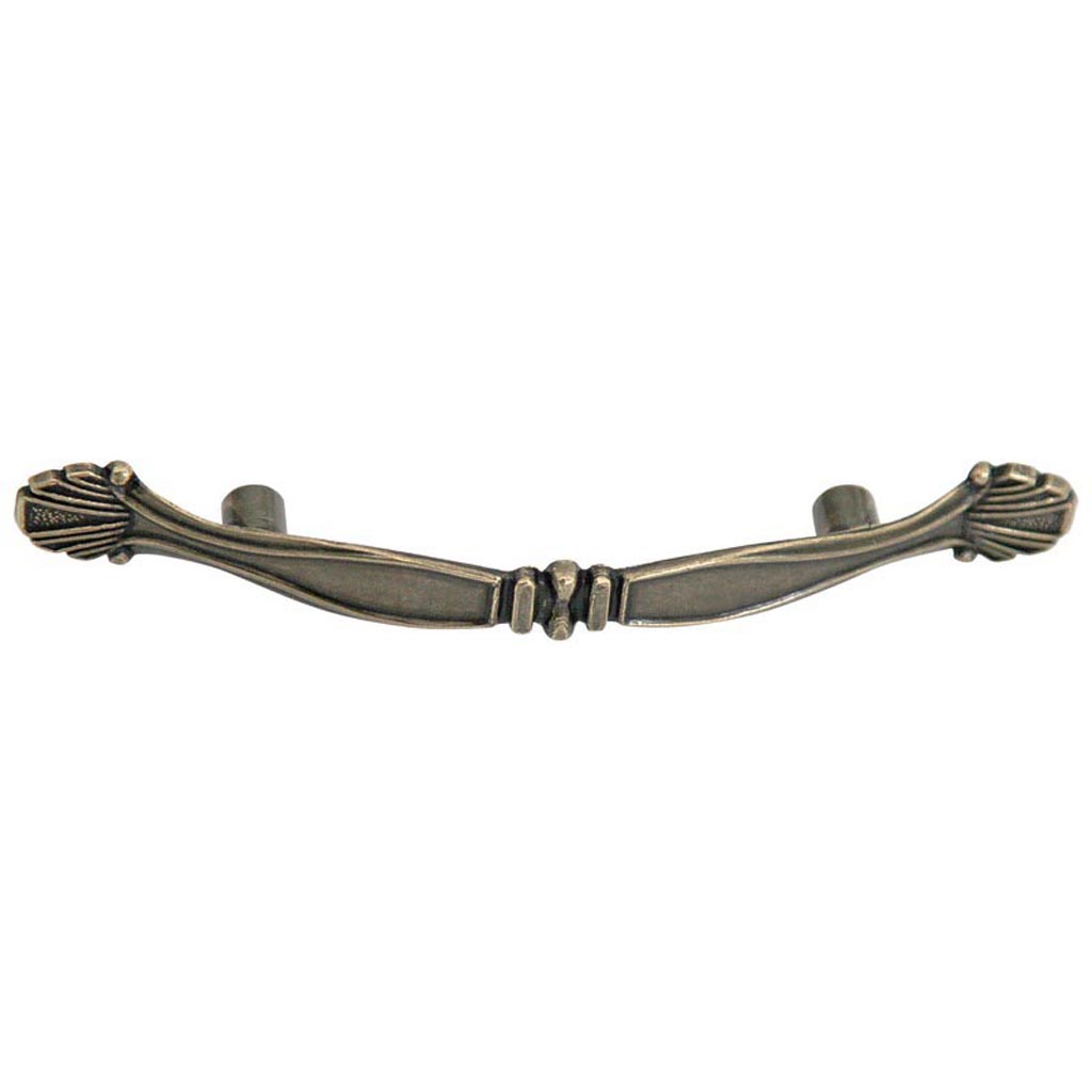 Maner mobila arcada metalic, 76 mm, alamit antic 