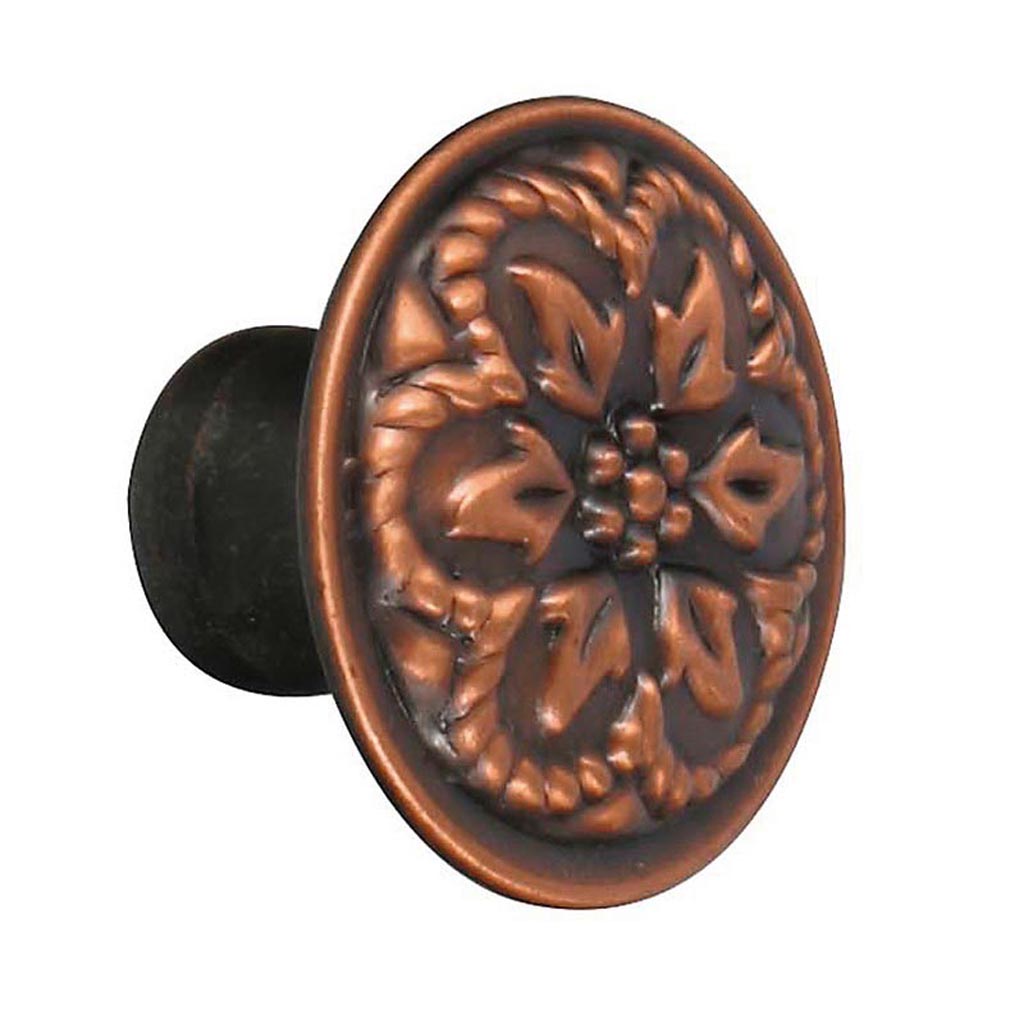 Buton usa stil M4, 30 x 22 mm, metal, crom 