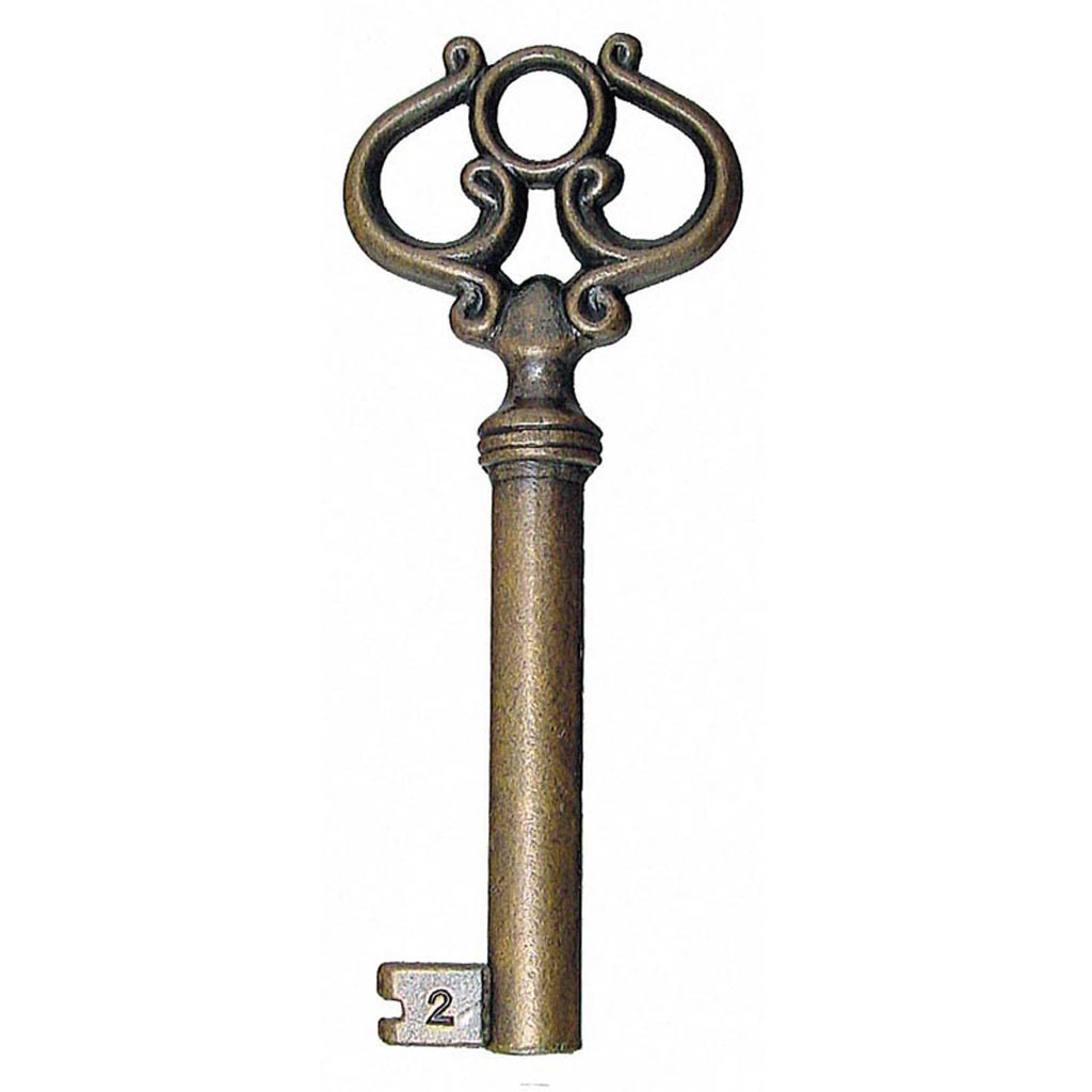 Cheie pentru broasca mobilier SEA, 40mm, model 765-35, alamit antic, 2 buc