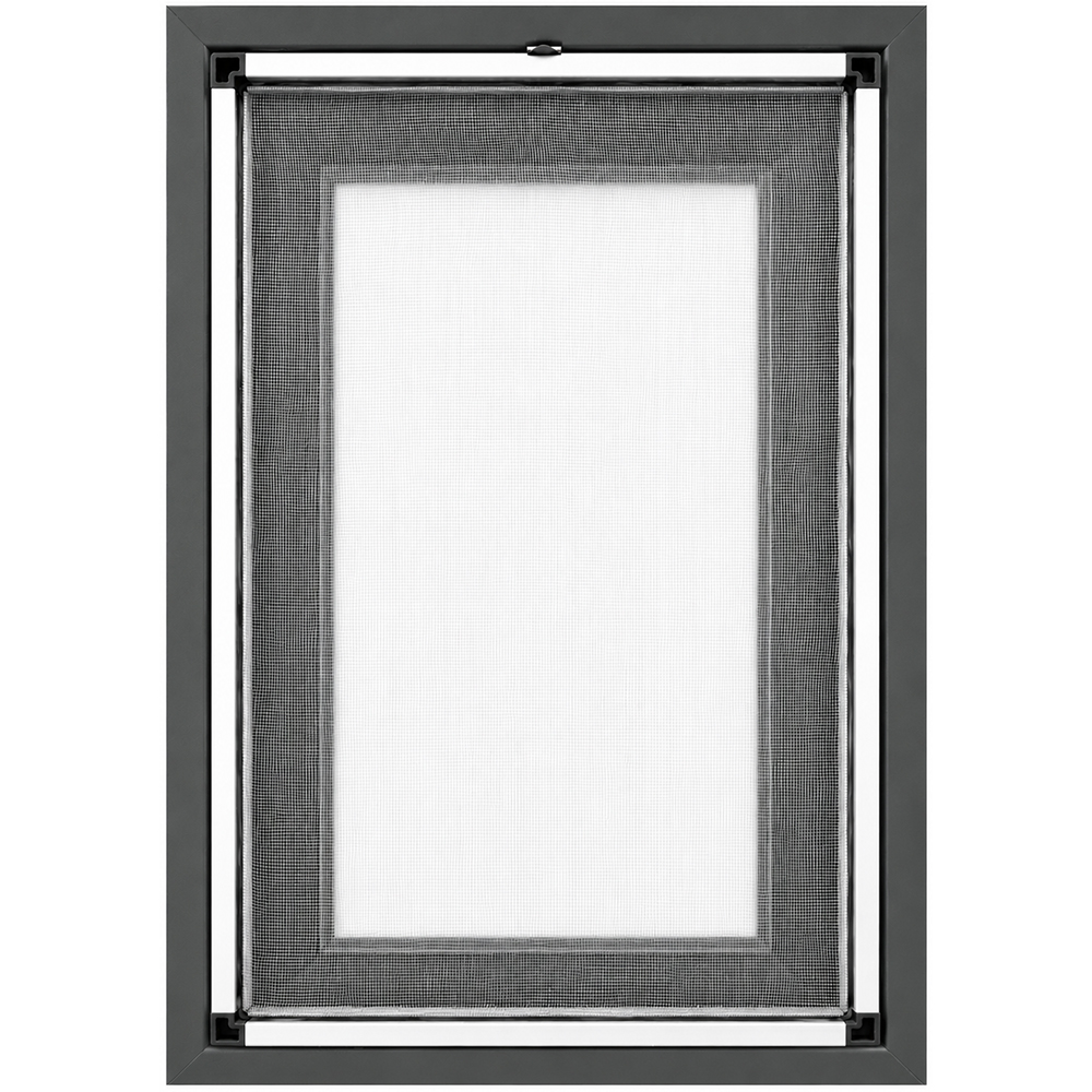 Plasa insecte clips FENSTERWELT, 446.1 x 43.8, aluminiu, gri lucios