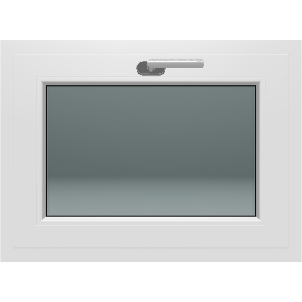 Fereastra termopan FENSTERWELT, PVC, 5 camere, 116 x 56 cm, deschidere oscilanta in jos, alb