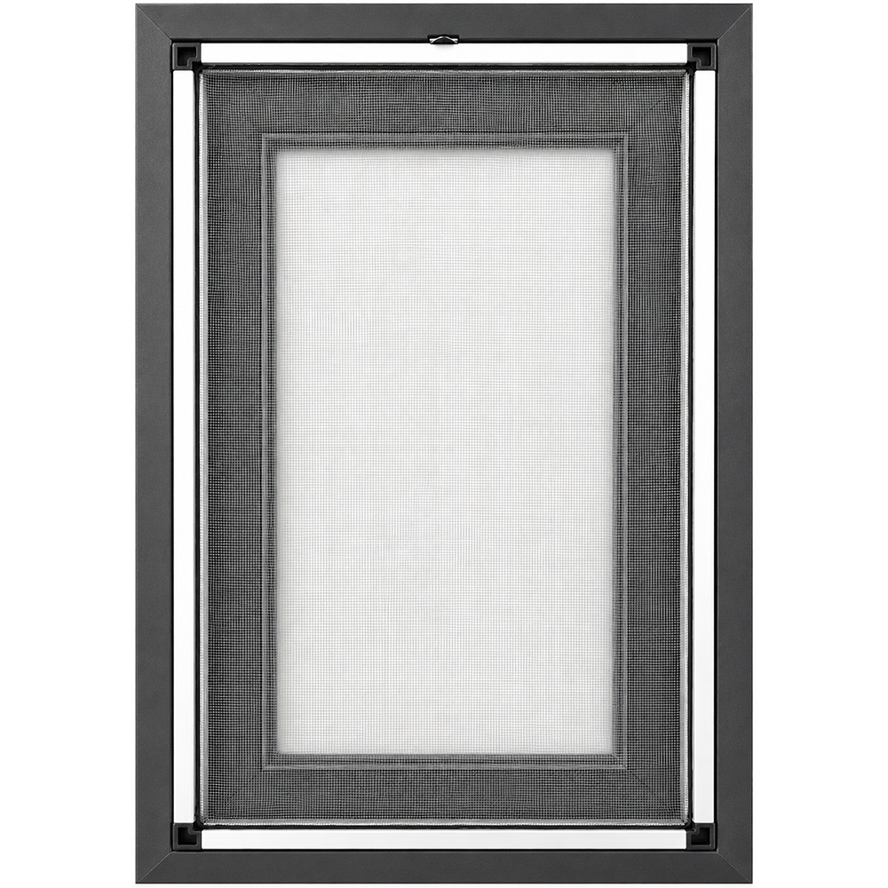 Plasa insecte clips FENSTERWELT, 44.1 x 87.8, aluminiu, gri lucios