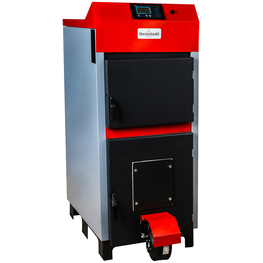 Cazan combutibil solid Thermostahl Ecowood Plus ECW 25, 25 kW, 53 x 112.5 x 128 cm