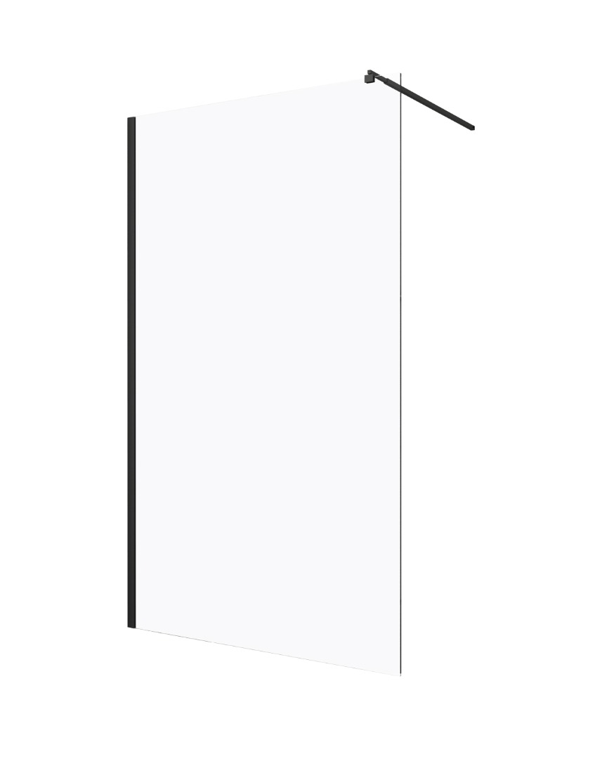 Paravan dus SANOTECHNIK Sanoflex BF90, aluminiu, 85-87 x 195 cm, sticla securizata 6 mm, profil negru