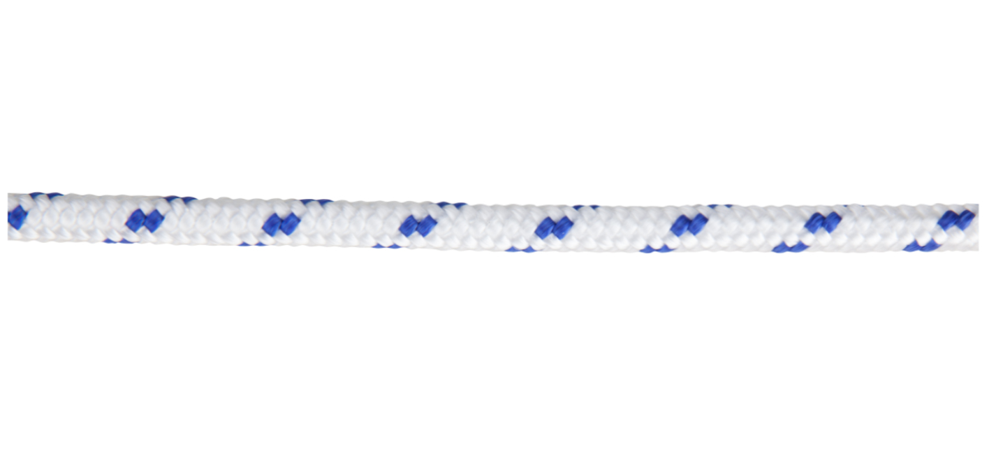Cordelina PP, grosime 6 mm, lungime 10 m, alb albastru Evotools