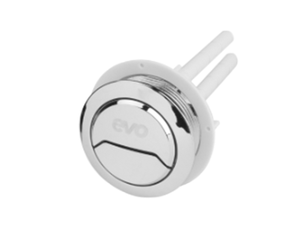 Buton vas WC EvoSanitary 680028, actionare mecanica, ABS, 48 mm, crom