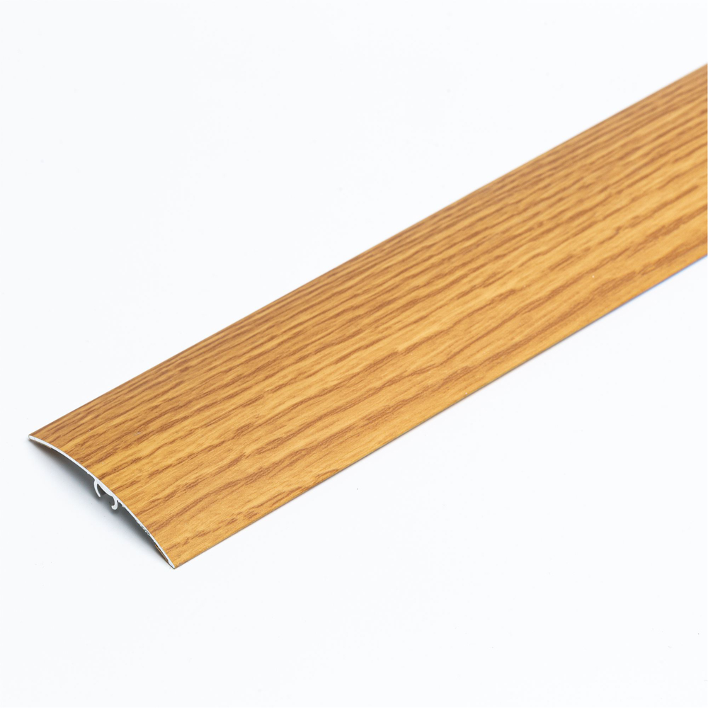 Prag trecere parchet Wood Class, 5 x 90 cm, aluminiu, stejar