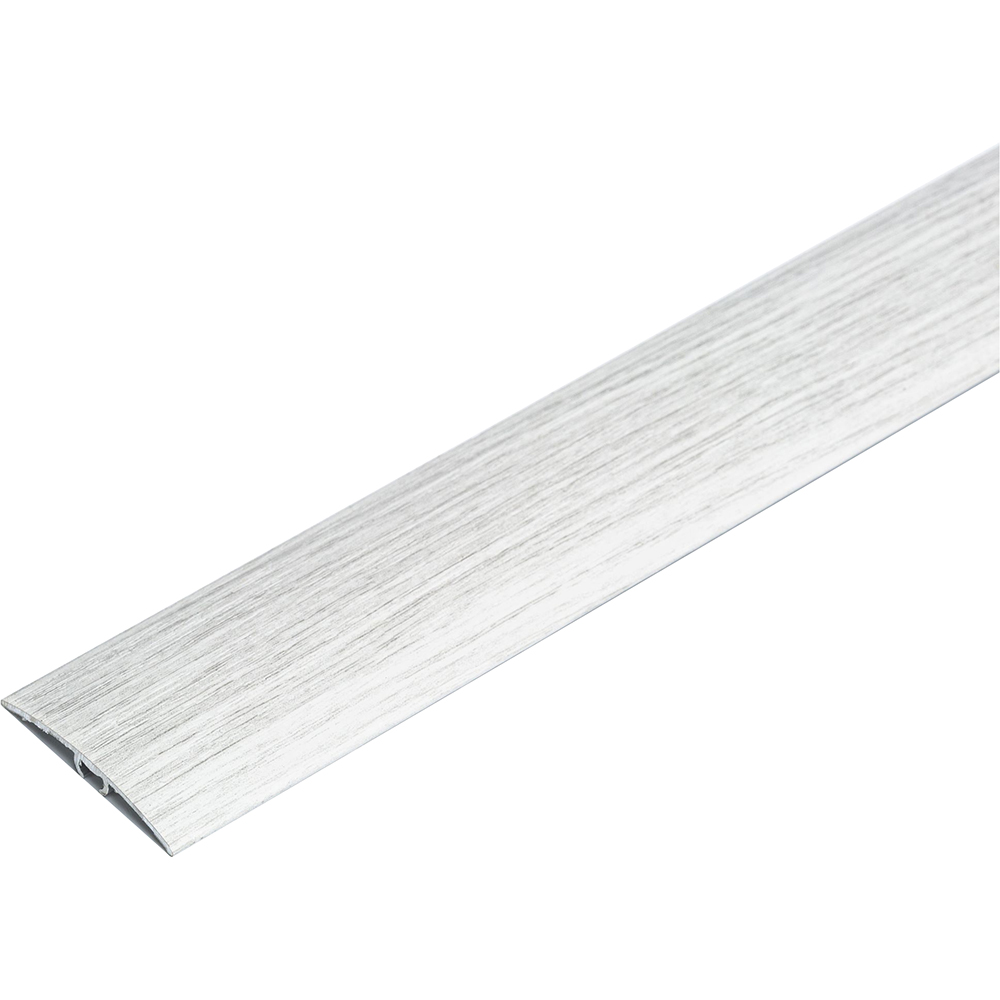 Prag trecere parchet Wood Class, 4.1 x 270 cm, aluminiu, stejar gri