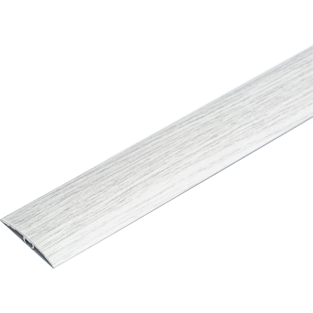 Prag trecere parchet Wood Class, 5 x 90 cm, aluminiu, stejar gri