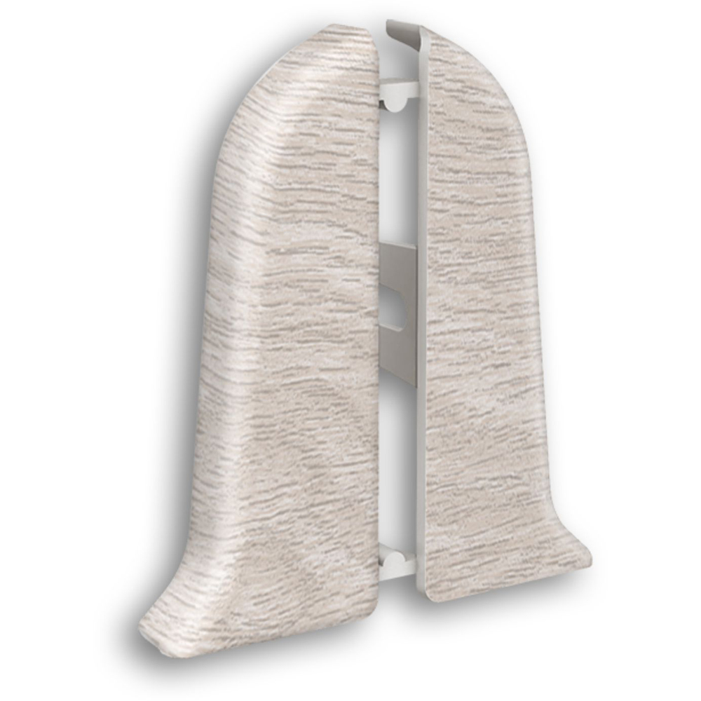 Terminatie plinta Wood Class, KN59, PVC, 2 buc/set, frasin