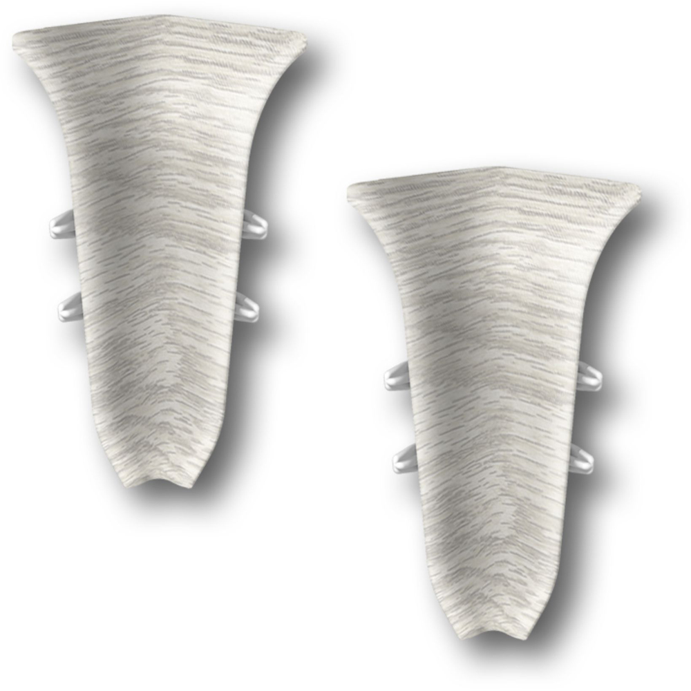 Coltar interior KN59, PVC, 5.9 x 2 cm, 2 bucati, stejar iceberg