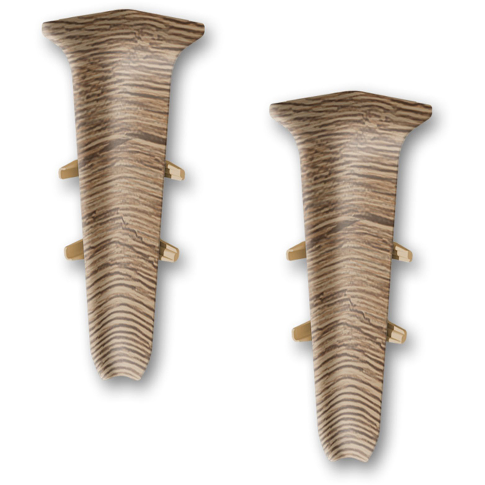 Coltar interior D85, PVC, 8.5 x 2 cm, 2 bucati, stejar rustic
