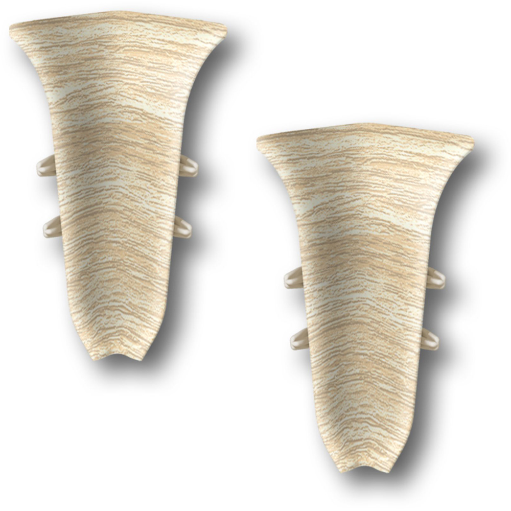 Coltar interior KN59, PVC, 5.9 x 2 cm, 2 bucati, stejar euro